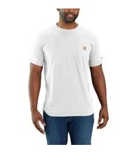 Carhartt triko - 106652 WHT Carhartt Force™ Relaxed Fit Midweight Short-Sleeve Pocket T-Shirt