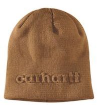 Čepice Carhartt - 107002 BRN Knit Embossed Beanie