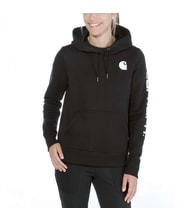 Carhartt mikina damská -102791 001 Clarksburg Sleeve Logo hooded Sweatshirt