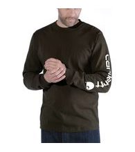 Carhartt triko - EK231306 Long-Sleeve Graphic Logo T-Shirt