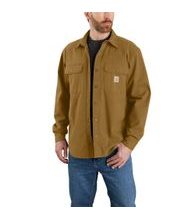 Zateplená Košile carhartt -105419 B33 Rugged Flex® Relaxed Fit Canvas Fleece-Lined Shirt Jac