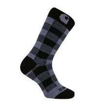 Carhartt ponožky dámské -WA516 BLU  Thermal Plaid Crew  Sock