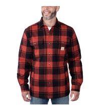 Zateplená Košile carhartt -105939 R81 Relaxed Fit Heavyweight Flannel Sherpa-Linned Shirt Jac