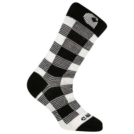 Carhartt ponožky dámské -WA516 NAT  Thermal Plaid Crew  Sock