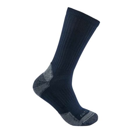 Carhartt Ponožky - SC6203MNVY  MIDWEIGHT COTTON BLEND SOCK 3 PAIRS