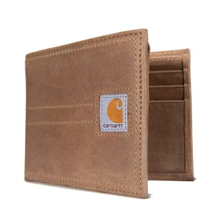 Peněženka Carhartt - SADDLE LEATHER BIFOLD WALLET BRN - Hnědá