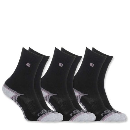 Carhartt ponožky dámské -WA642 BLK  FORCE® PERFORMANCE SOCK  3-PACK
