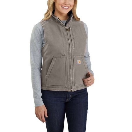 Dámská vesta Carhartt - 104224 032 Washed Duck Sherpa Lined Mock Neck Vest