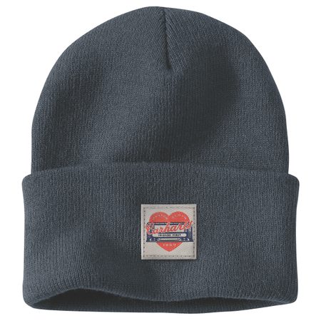 čepice Carhartt - 107409 HV8 Knit Heart Patch Beanie