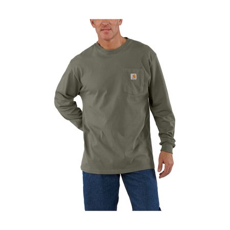 Carhartt triko - K126 DOV Loose Fit Heaweight Long-Sleeve Pocket T-Shirt