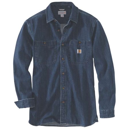 Košile carhartt -103854 I15 Denim Long Sleeve Shirt