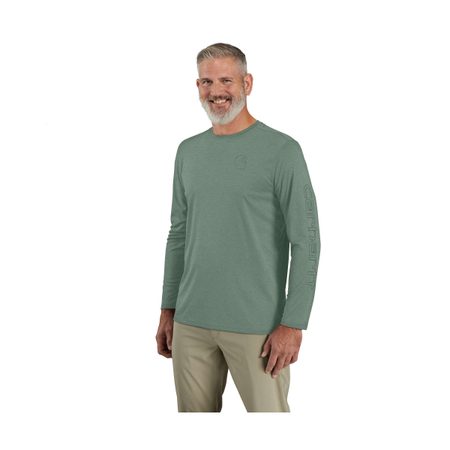 Carhartt triko - 107202 GO6 FORCE SUN DEFENDER™ LIGHTWEIGHT LONG-SLEEVE LOGO GRAPHIC T-SHIRT