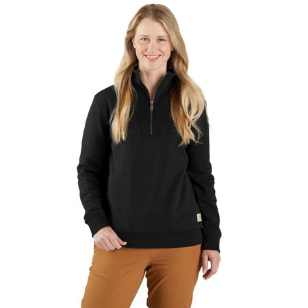 Carhartt mikina damská -106451 N04 TENCEL™ Fibre Series Half-Zip Sweatshirt