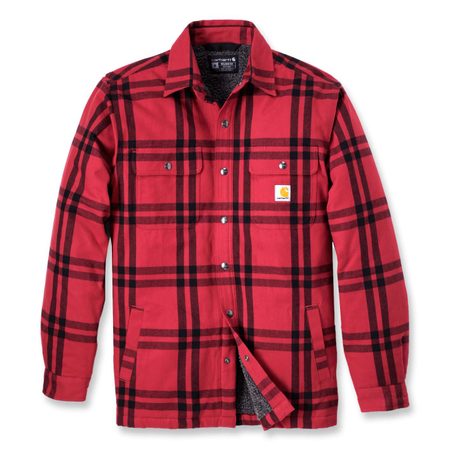 Zateplená Košile carhartt -106354 R99 Relaxed Fit Flannel Sherpa-Lined Shirt Jac