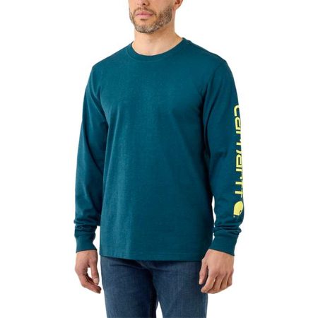 Carhartt triko - EK231H70 Long-Sleeve Graphic Logo T-Shirt