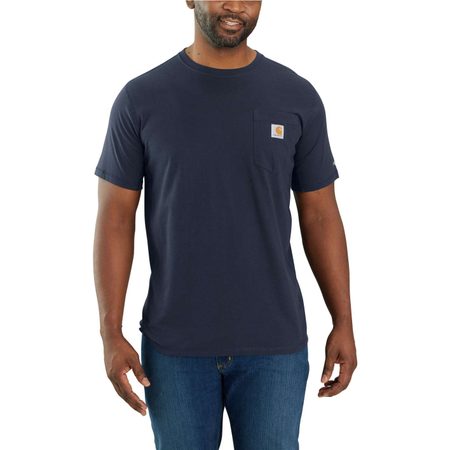 Carhartt triko -106652 NVY Carhartt Force™ Relaxed Fit Midweight Short-Sleeve Pocket T-Shirt