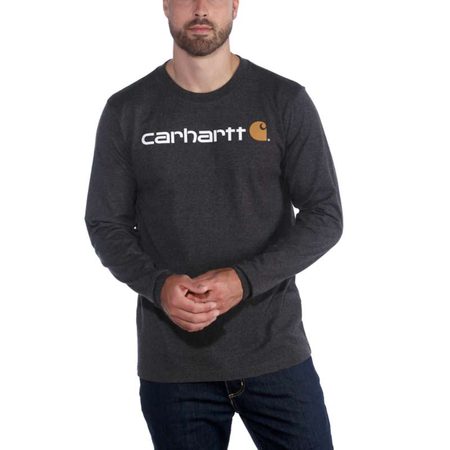 Carhartt triko -104107CRH Long-Sleeve Workwear SignatureI Graphic T shirt - Core Logo