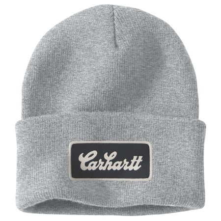 Čepice Carhartt - 107007 HGY Knit Cuffed Script Patch Beanie