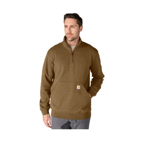 Mikina Carhartt - 105294 GR7 Loose Fit Midweight Quarter Zip Mock Neck Sweatshirt