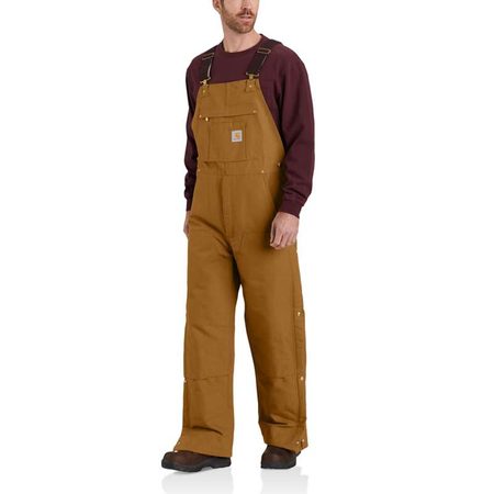Zateplené Lacláče Carhartt - 104393211 LOOSE FIT FIRM DUCK INSULATED BIB OVERALL