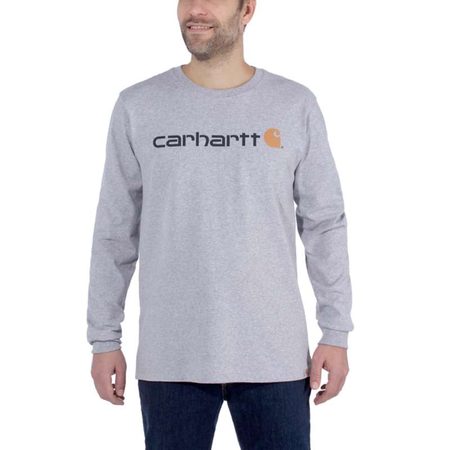 Carhartt triko -104107034 Long-Sleeve Workwear SignatureI Graphic T shirt - Core Logo