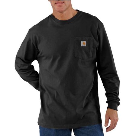 Carhartt triko - K126 BLK Loose Fit Heaweight Long-Sleeve Pocket T-Shirt