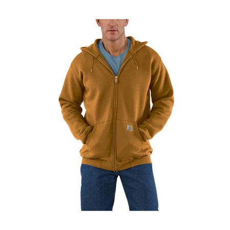 Mikina Carhartt - K122BRN Midweight Hooded Zip-Front Swearshirt