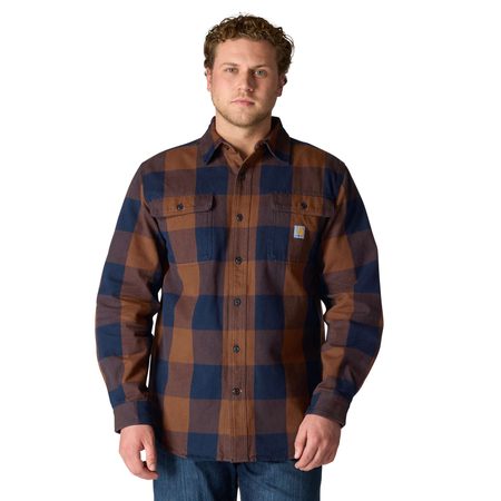 Košile carhartt - 107013 RDK Loose Fit Heavyweight Flannel Long-Sleeve Plaid Shirt
