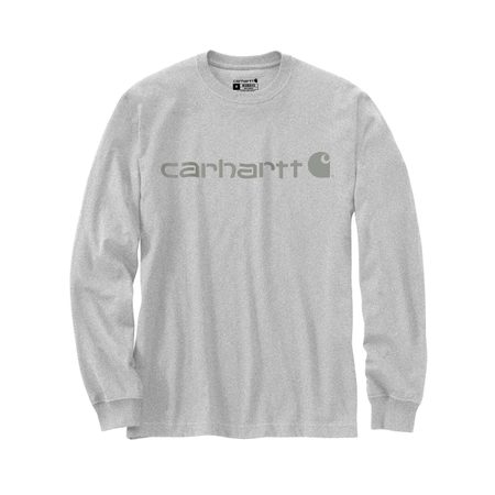 Carhartt triko -104107 EC5 Dearborn Relaxed LS Logo T-Shirt