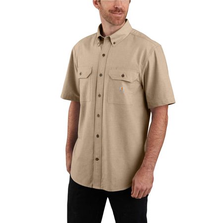 Košile carhartt -104369 256 Loose Fit Midweight Short-Sleeve Chambray Shirt