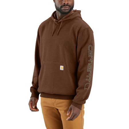 Mikina Carhartt - K288 B86 Midweight Signature Sleave Logo Hooded Swearshirt