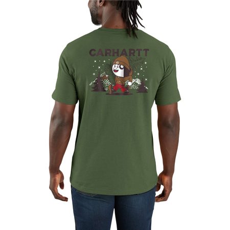 Carhartt triko -107269 GL9 Relaxed Fit Heavyweight Short- Sleeve Pocket Outdoor Graphic T-Shirt