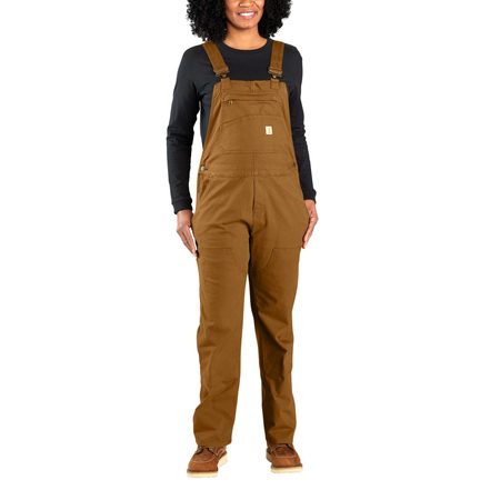 Dámské laclače Carhartt - 106001 BRN Loose Fit Canvas Bib Overall