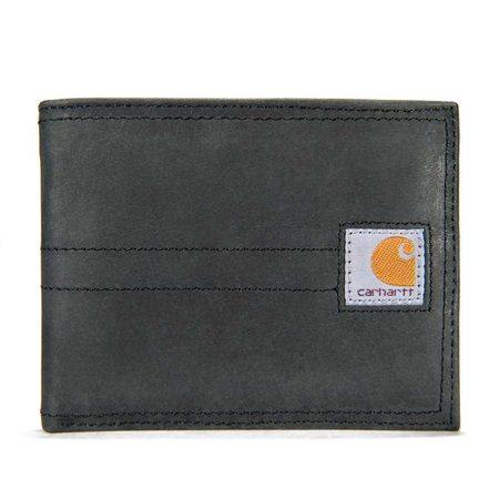 Peněženka Carhartt - SADDLE LEATHER BIFOLD WALLET BLK - černá