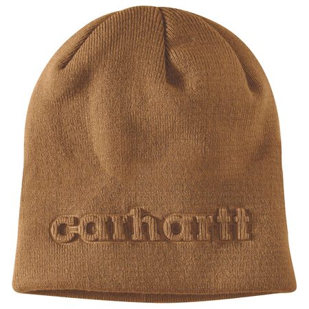 Čepice Carhartt - 107002 BRN Knit Embossed Beanie