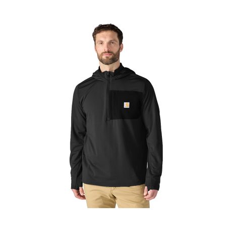 Mikina Carhartt - 107741 N04 Carhartt Force™ Ironwood Relaxed 1/2 Zip Hoodie