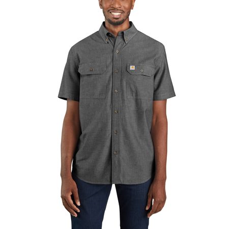 Košile carhartt -104369 BKC Loose Fit Midweight Short-Sleeve Chambray Shirt