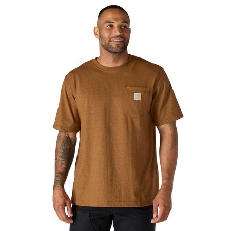 Carhartt triko - 103296 BRN Workwear Pocket S-Sleve T-shirt