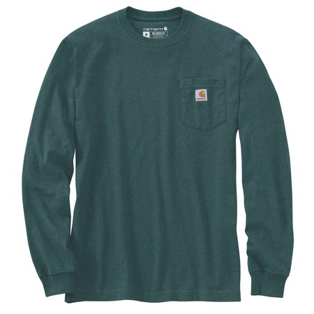 Carhartt triko - 107260GM2 Relaxed Fit Heavyweight Long-Sleeve Mountain Graphic T-Shirt