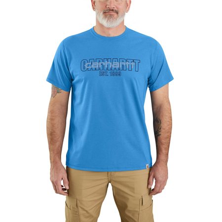 Carhartt triko - 106653 HL5 Carhartt Force™ Relaxed Fit Midweight Short-Sleeve Logo Graphic T-Shirt