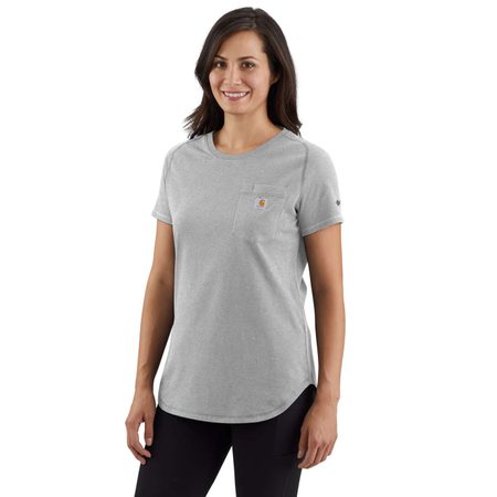 dámské Carhartt triko -106650 HGY Carhartt Force™ Relaxed Fit Midweight Pocket T-Shirt