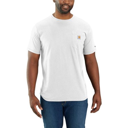 Carhartt triko - 106652 WHT Carhartt Force™ Relaxed Fit Midweight Short-Sleeve Pocket T-Shirt
