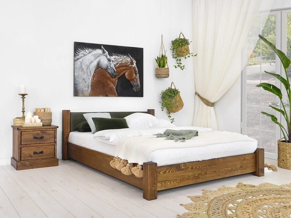 Levně Seart Seart Borovicová postel Ziemowit 180 x 200 cm