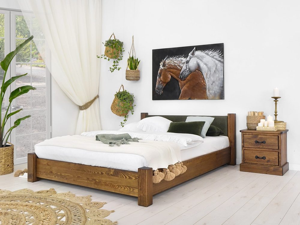 Seart Seart Borovicová postel Ziemowit 140 x 200 cm