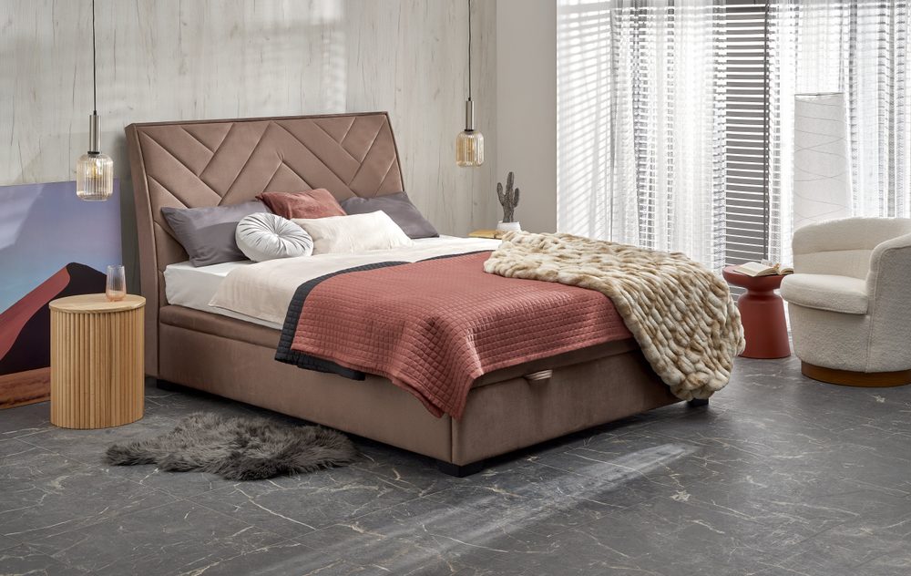 Levně Halmar Halmar Čalouněná postel s úložným prostorem CONTINENTAL 1 160 x 200 cm