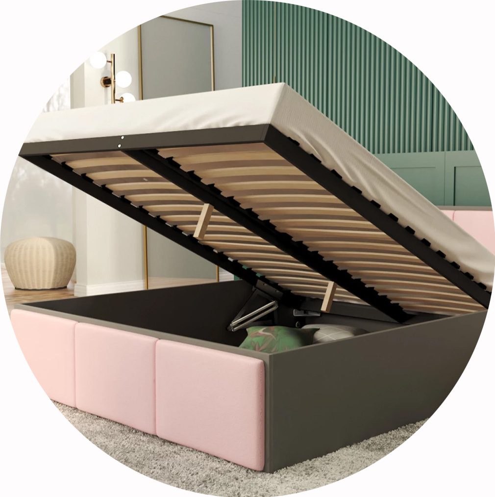 Detail čalouněné postele Panama Soft