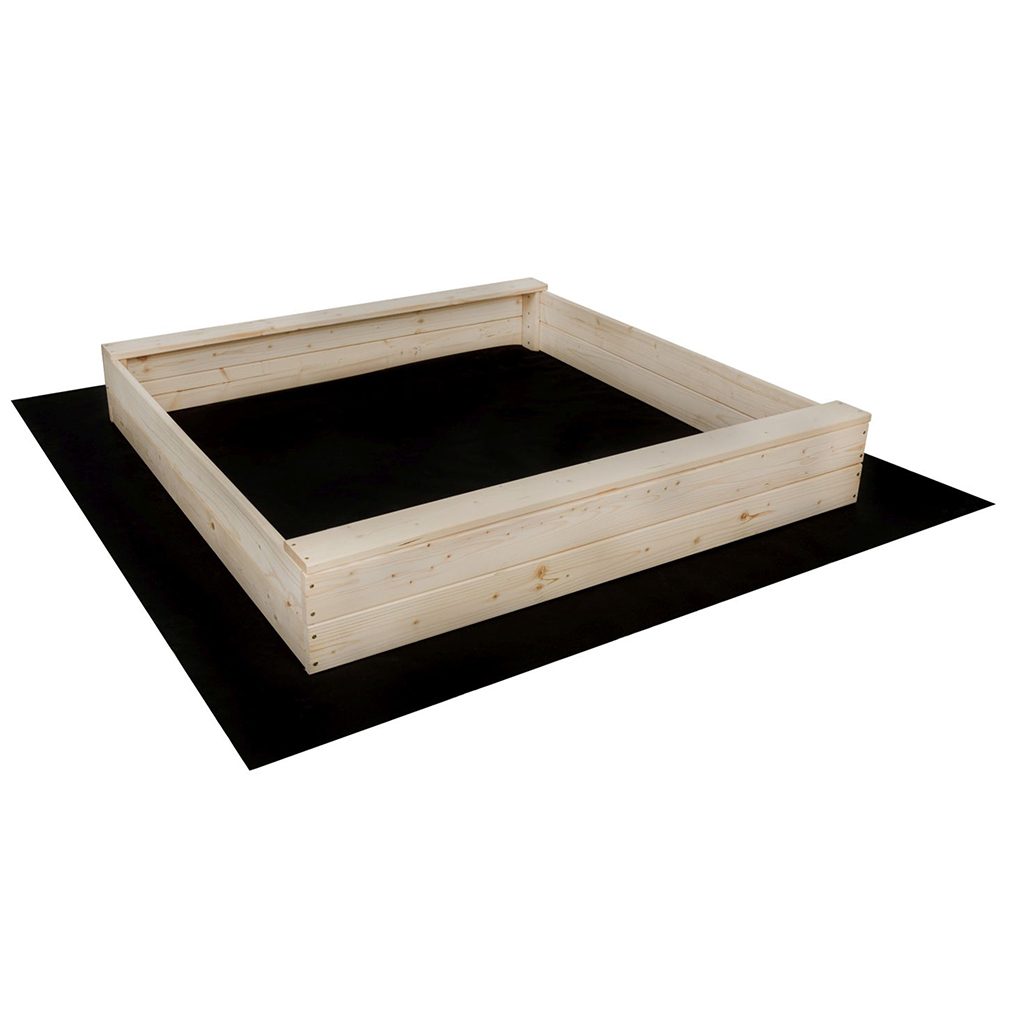 Dřevěné pískoviště Slim, surové - 120 cm