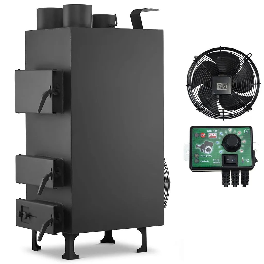 Dílenská Kamna PN3 25kW s ventilátorem a ovladačem