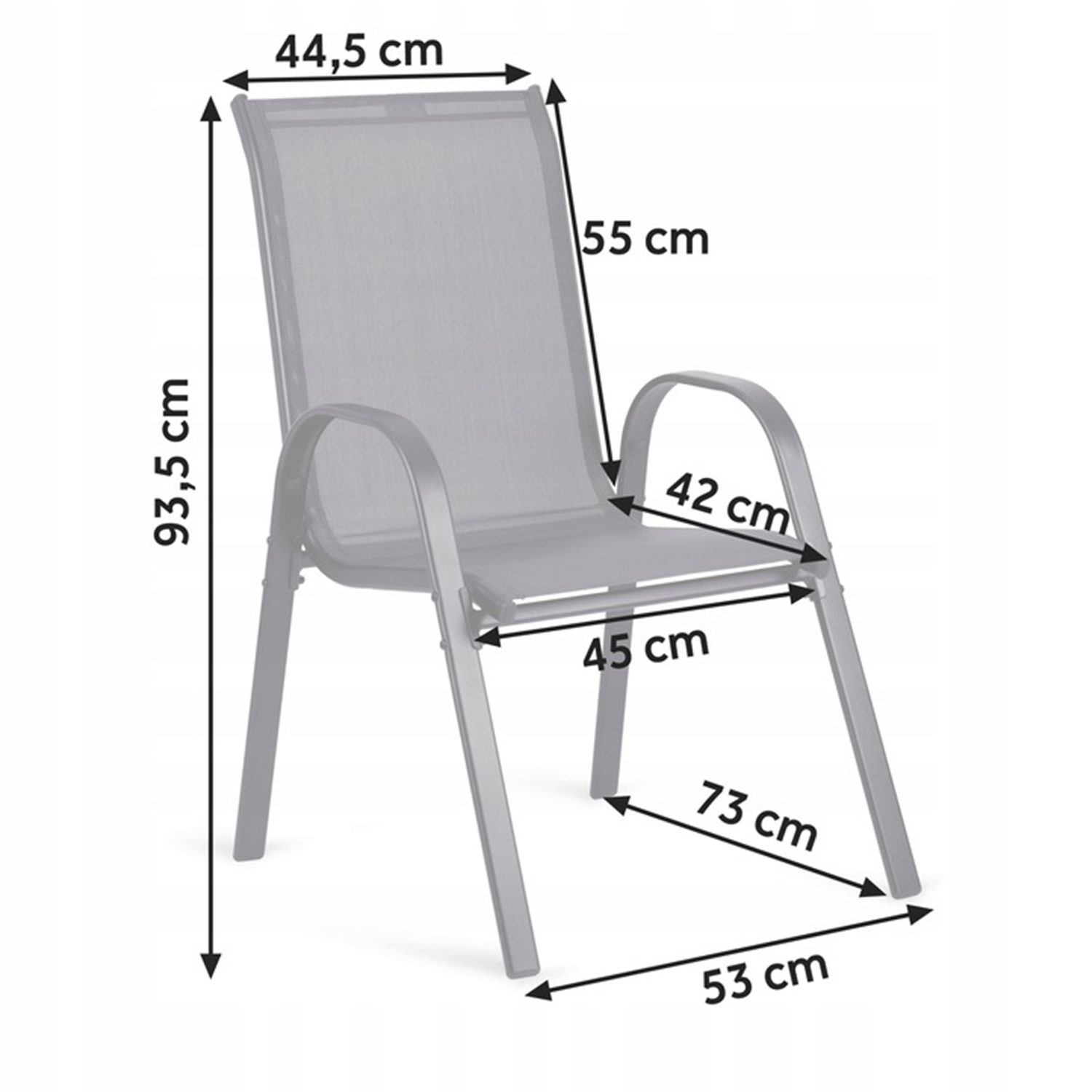 Zahradní křesla Sofia – sada 4 ks | Elegantní a pohodlné posezení pro vaši zahradu či terasu