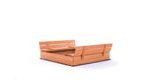 Dřevěné uzavíratelné pískoviště s lavičkami Sunny, impregnované - 120 cm